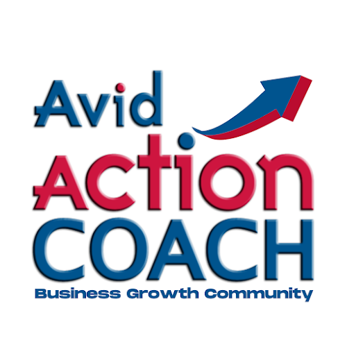 The Avid ActionCOACH Logo in Blue and Red