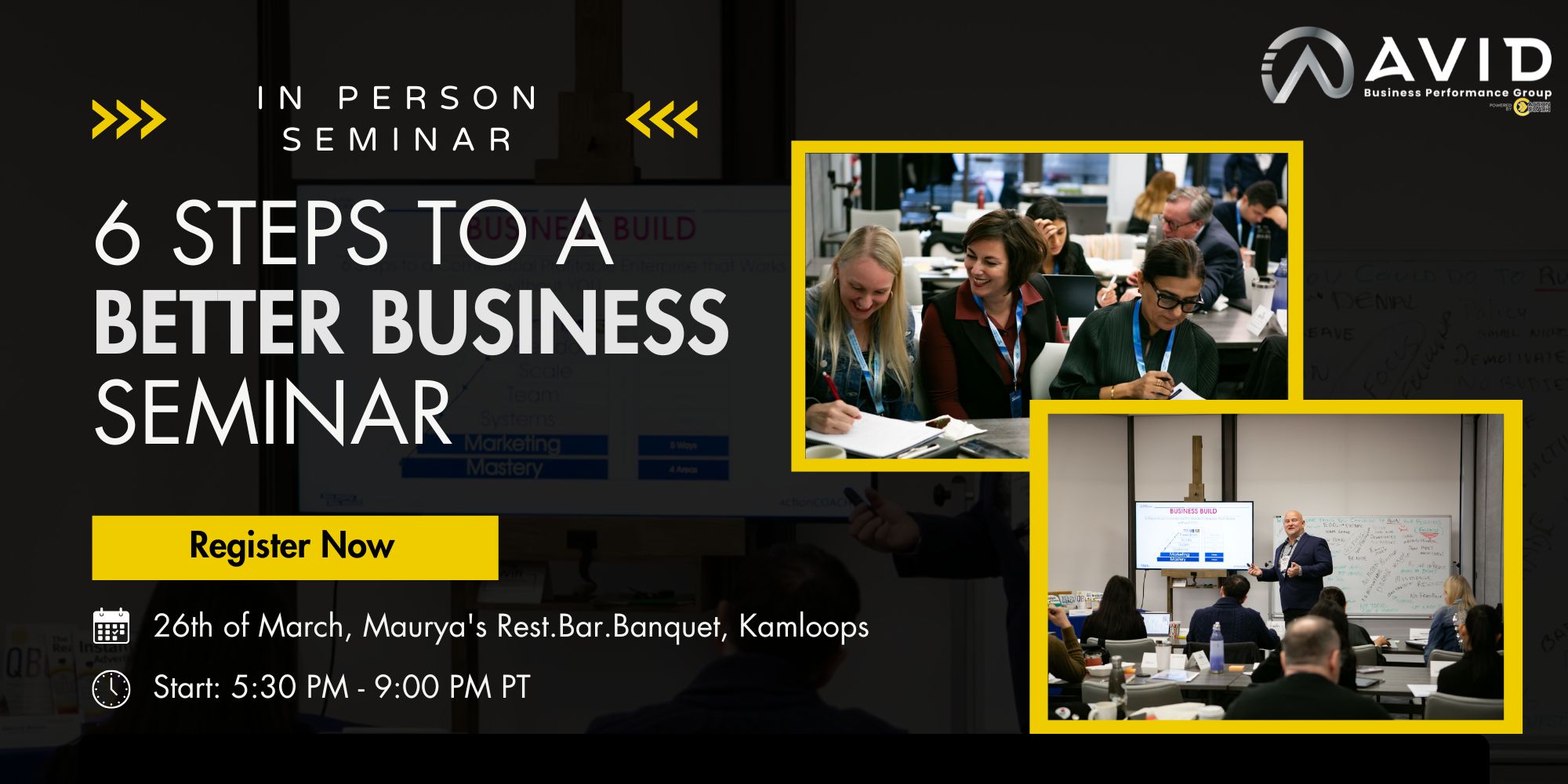 6 steps to a better business event